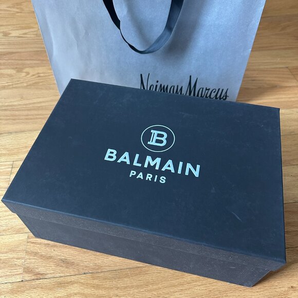 Balmain White & Black Sneakers Size 10 (Mens) - Picture 3 of 10